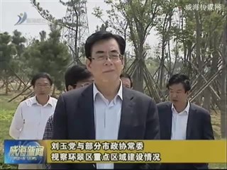 刘玉党与部分市政协常委视察环翠区重点区域建设情况